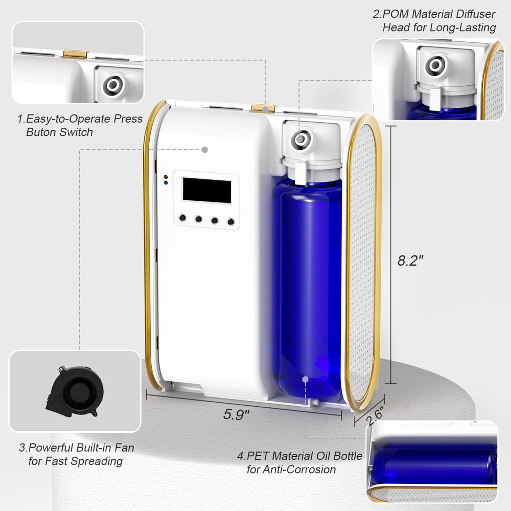 UXIKAPEEN Scent Air Machine white design blends with any decor.
