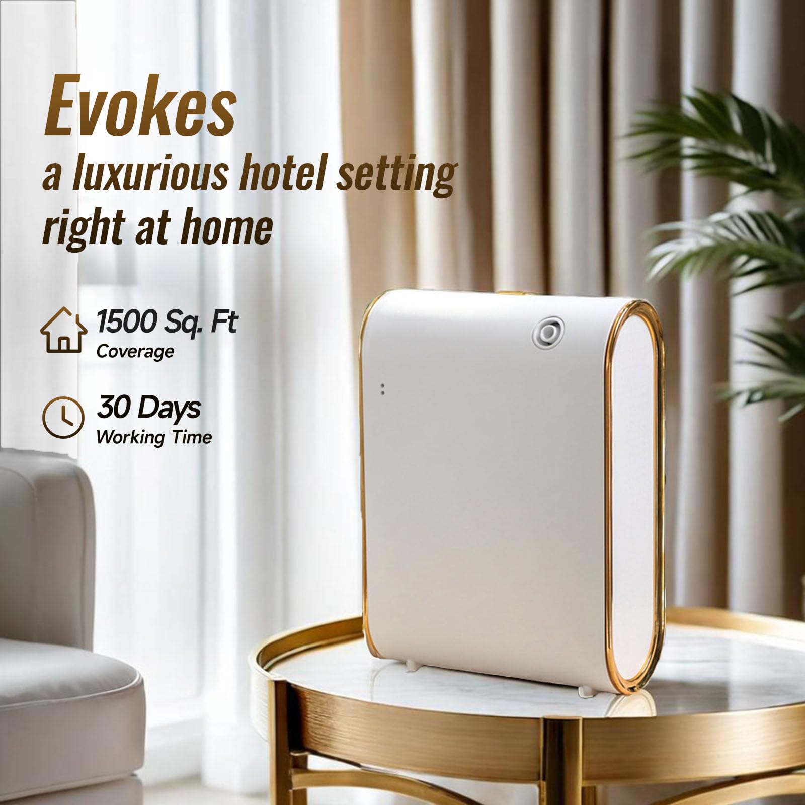 UXIKAPEEN Scent Air Machine wall-mount plate in use for discreet placement.