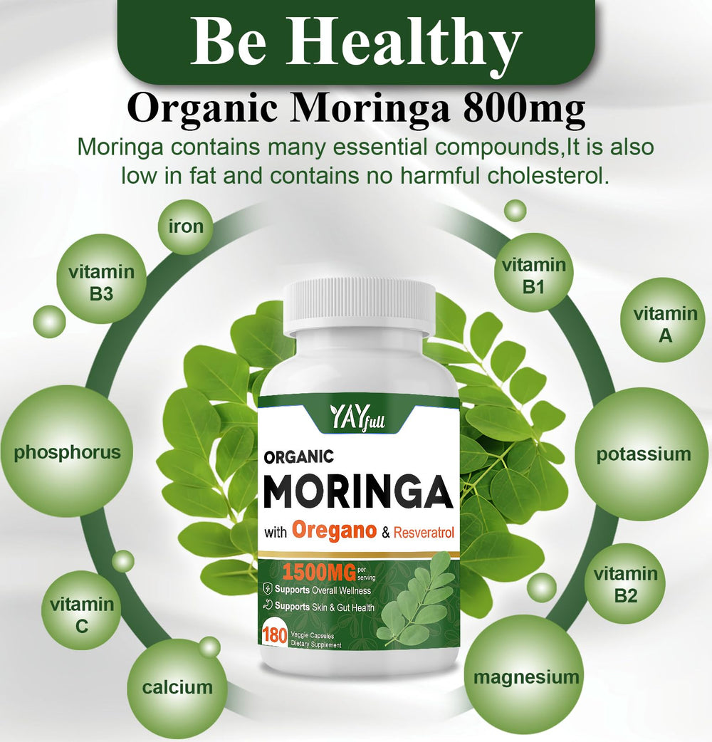 UXOEJIK Moringa capsules in smoothie or shake setting.