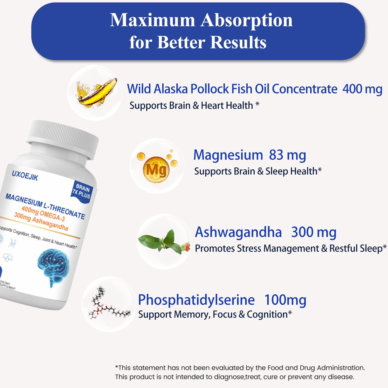 UXOEJIK routine: take capsules before bed for potential restorative sleep.
