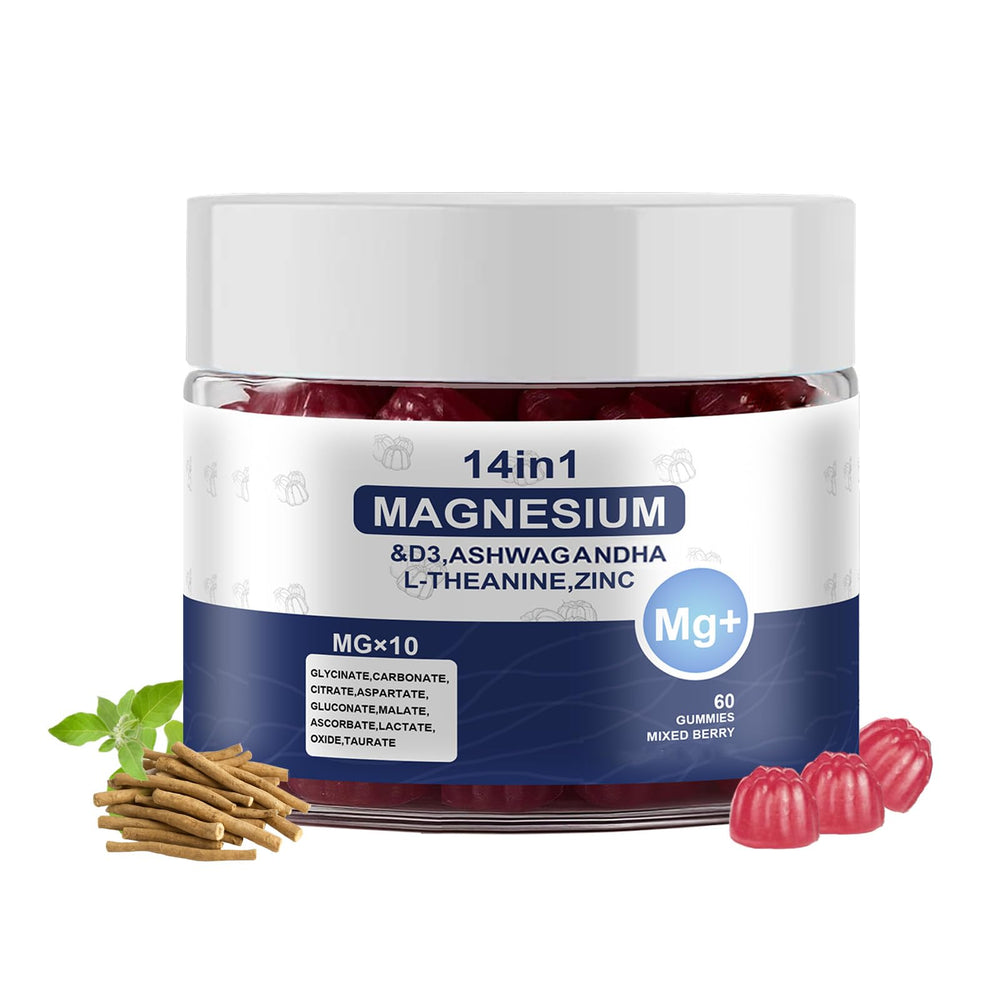 UYPO Magnesium Complex gummies bottle front for daily calm and energy.