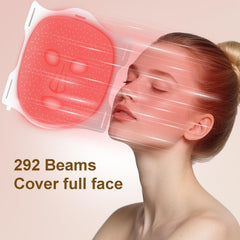 V YM by Clinmate red light mask close-up silicone texture for gentle wear.
