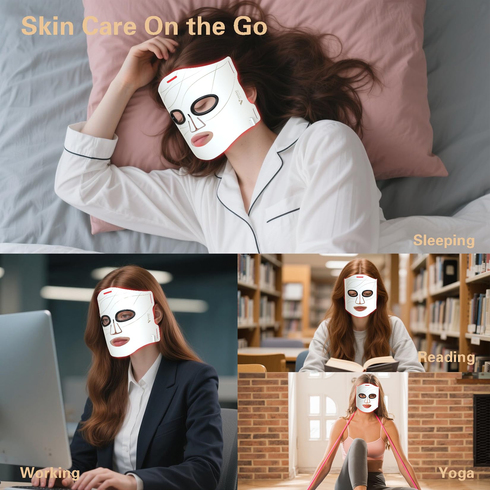 premium packaging of vym red light mask suitable for gifting.