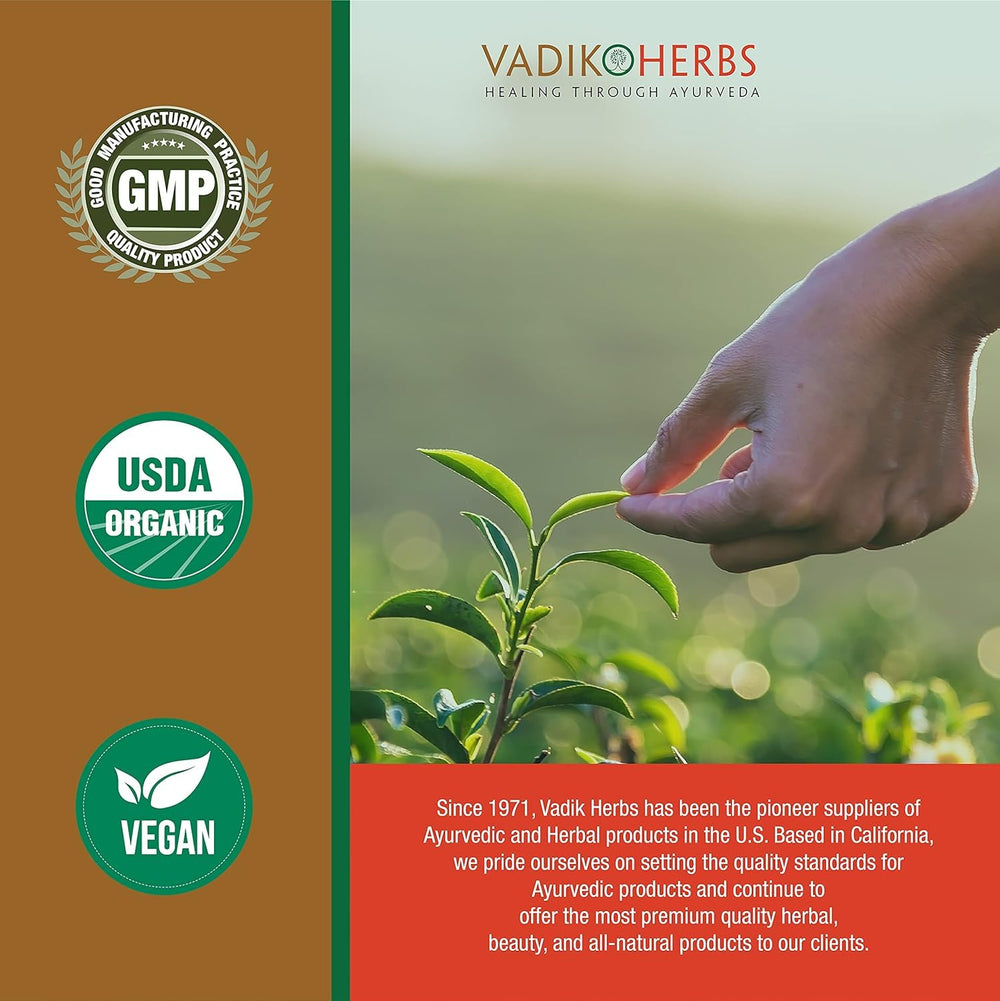 Vadik Herbs ethical sourcing packaging highlighting sustainable origins