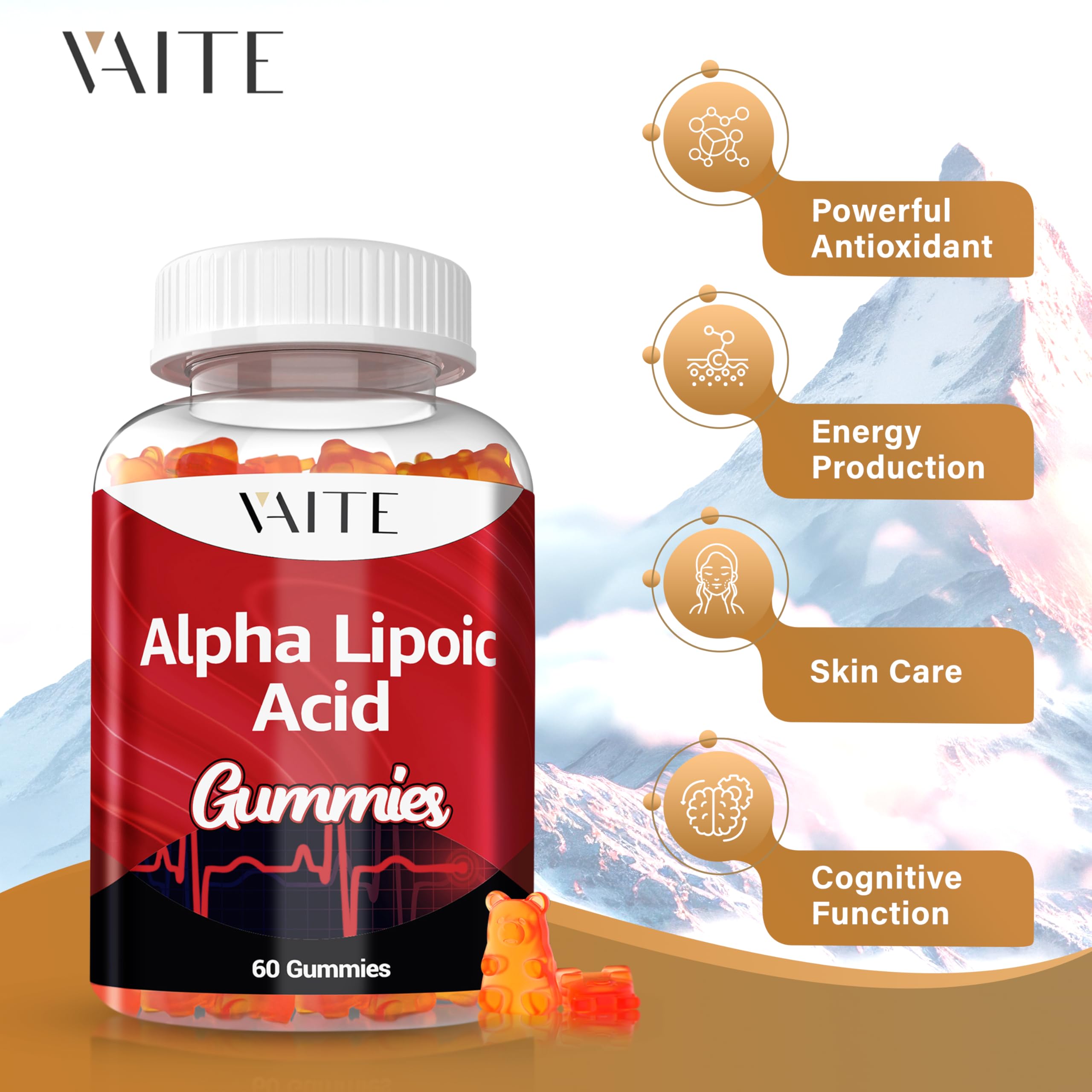 VAITE Alpha Lipoic Acid Gummies focused on nerve health and daily comfort