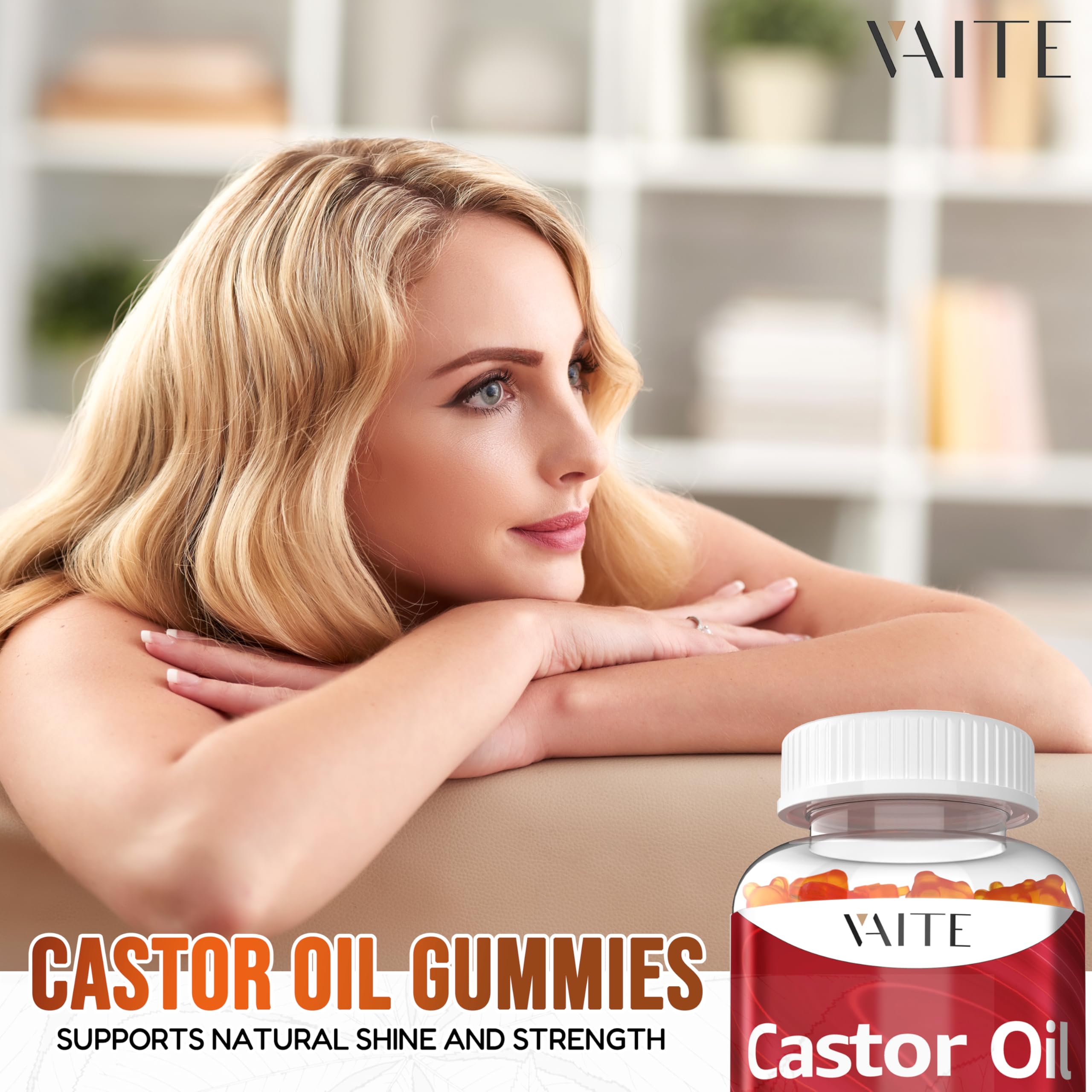 VAITE Castor Oil Gummies vegan gluten-free and non-GMO for everyday wellness