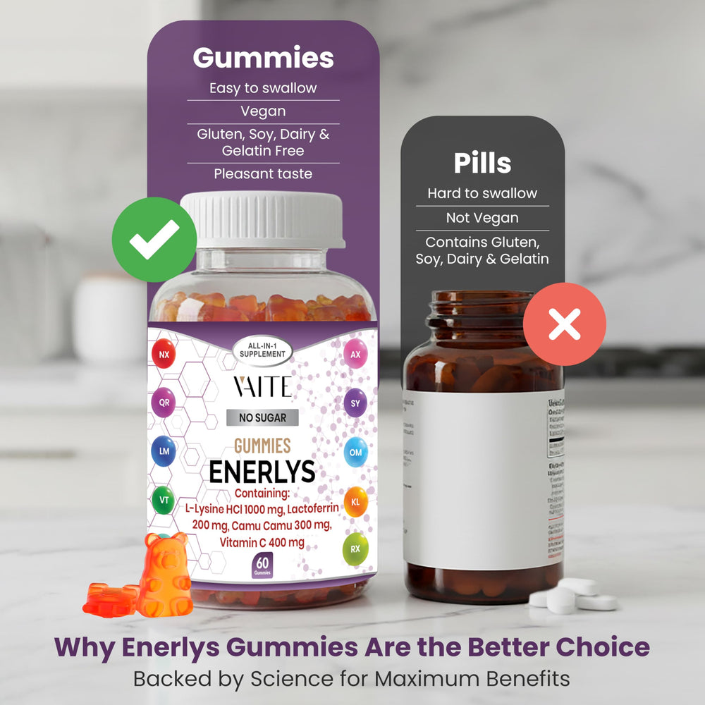 VAITE Enerlys Gummies vegan-friendly formula for plant-based daily wellness.