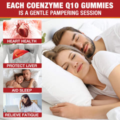 VAJYKEWJY CoQ10 gummies with omega-3 blend for antioxidant support.
