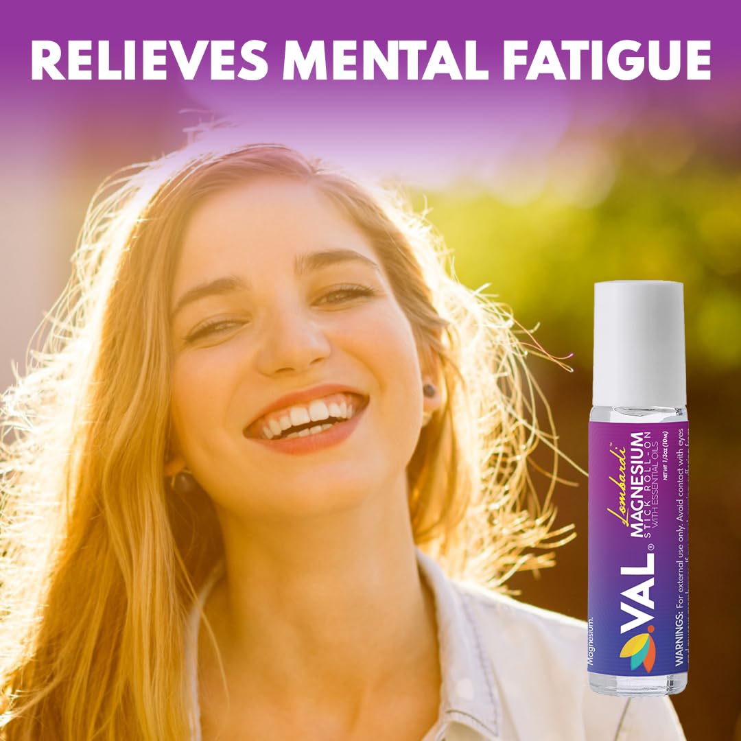 VAL Lombardi magnesium stick roll-on with aloe soothes sensitive skin during use