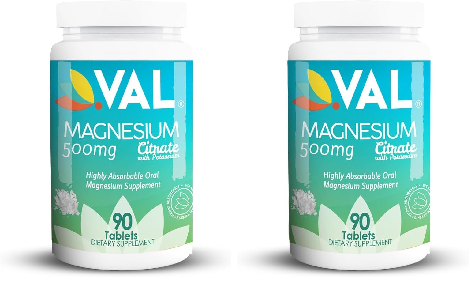 VAL Magnesium Citrate bottle front showing daily relaxation potential