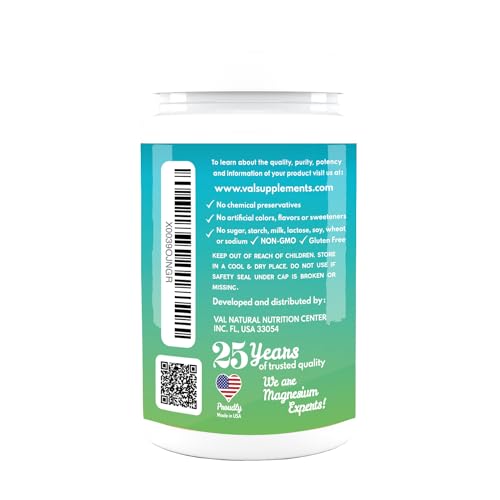 VAL Magnesium Citrate bottle label notes absorption and nutrient synergy