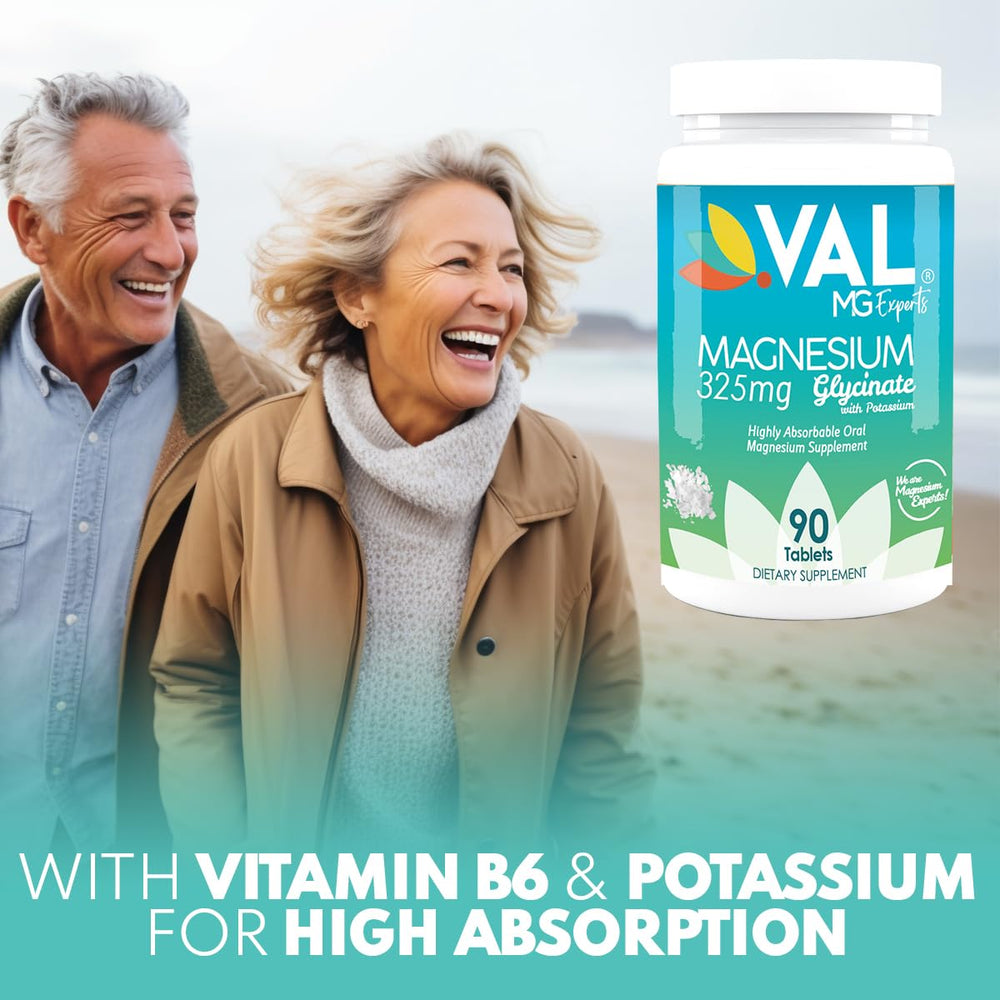 VAL Magnesium Glycinate daily-use scene illustrating convenient one-a-day format.