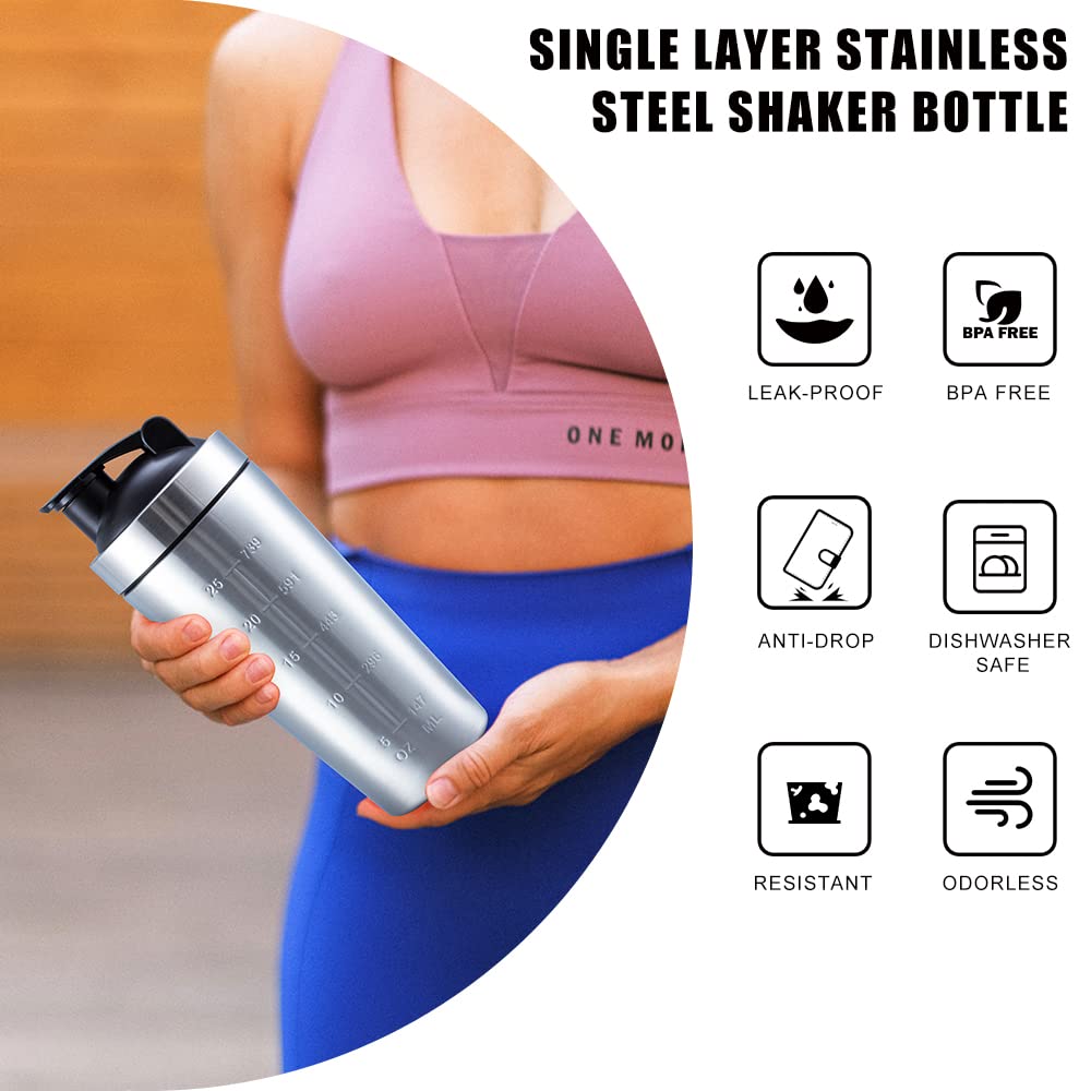 VALESKA bottle shows measurements inside and outside for precise portions.