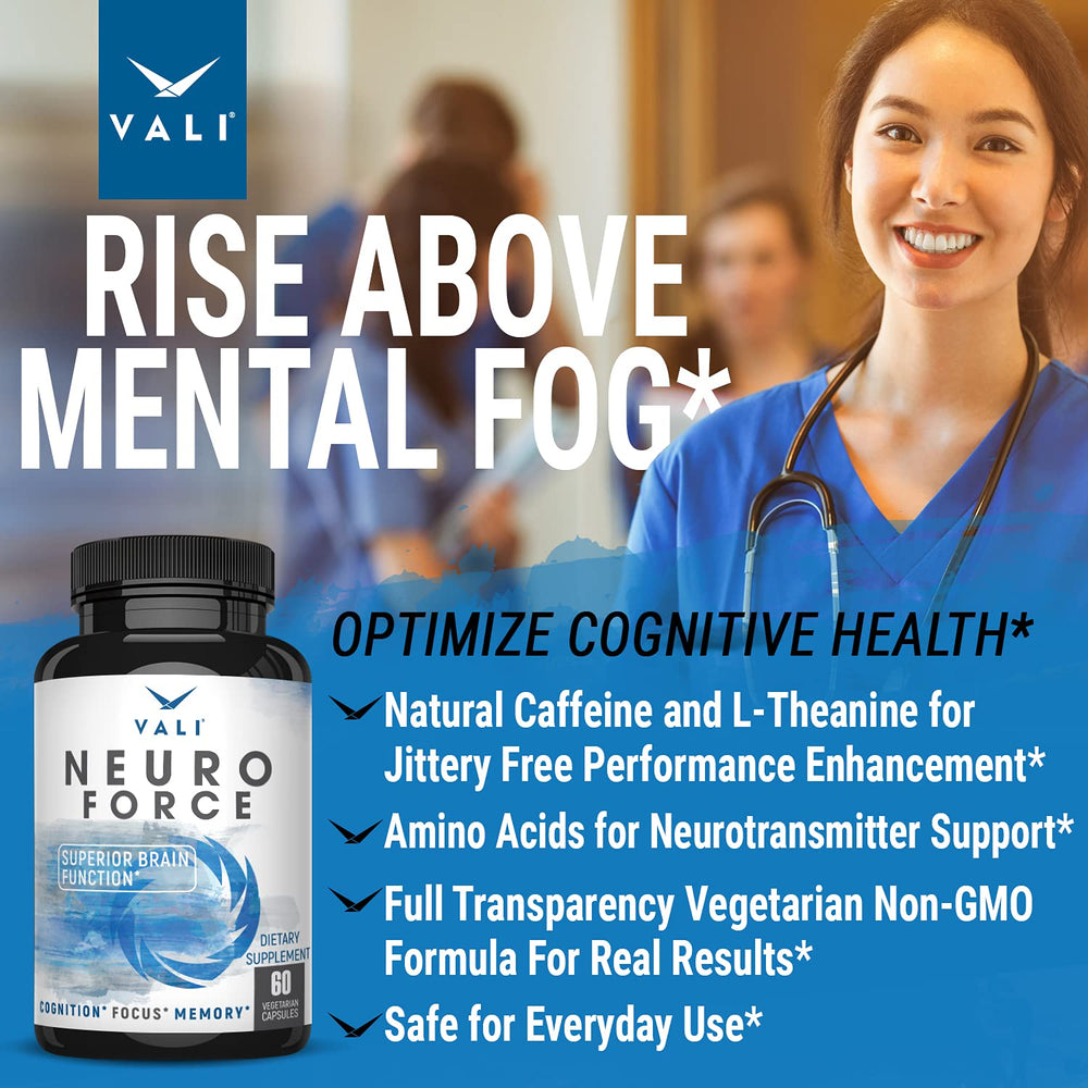 VALI Neuro Force with morning coffee, suggesting a gentle energy boost.