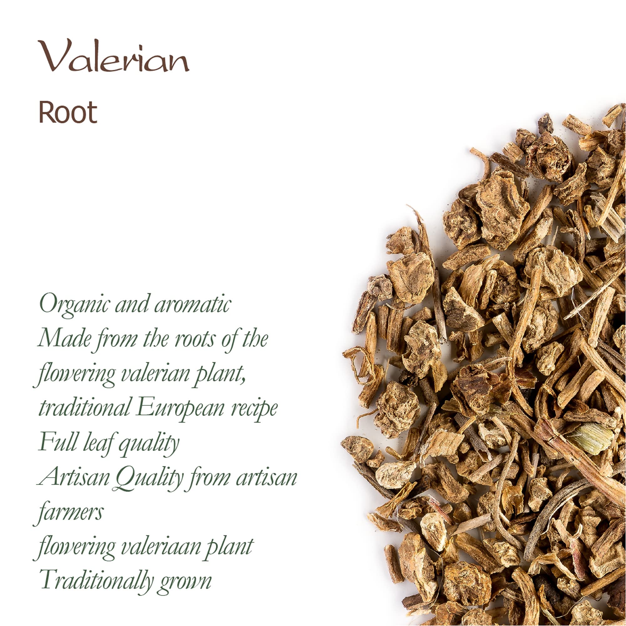Valley of Tea valerian root tea steeping with pine-like fragrance.