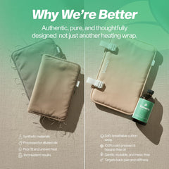 Vanera castor oil pack wrap adjustable straps for a secure, customizable fit