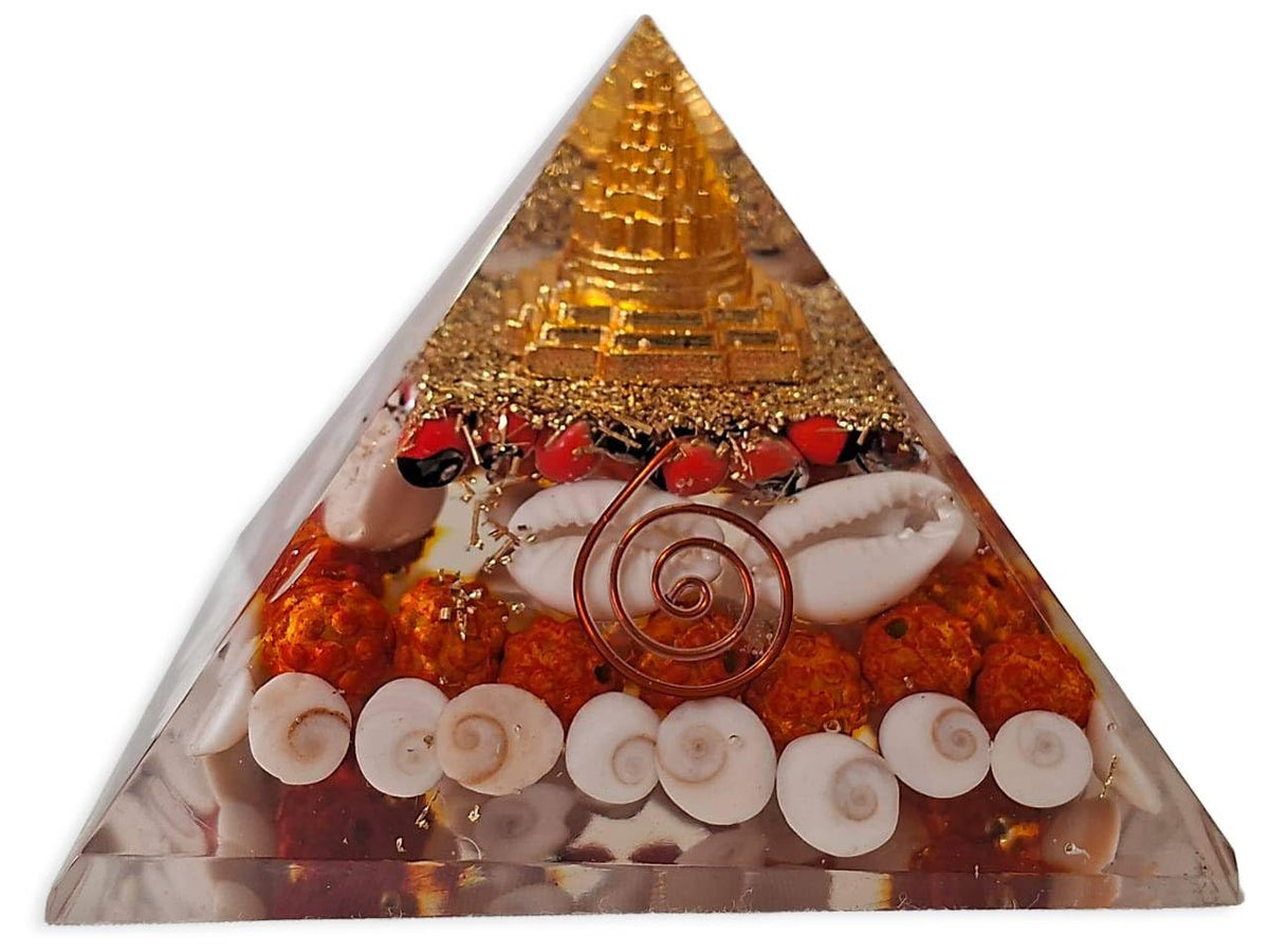 Vastu Handicrafts Laxmi Yantra Pyramid front view for focus and positive energy during rituals