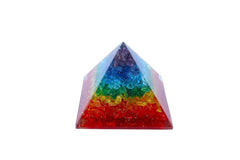 Vastu Handicrafts Seven Chakra Orgone Pyramid for meditation and energy balance.