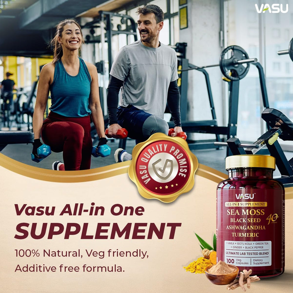 Vasu Sea Moss Capsules hard capsule highlights convenient everyday supplement routine.