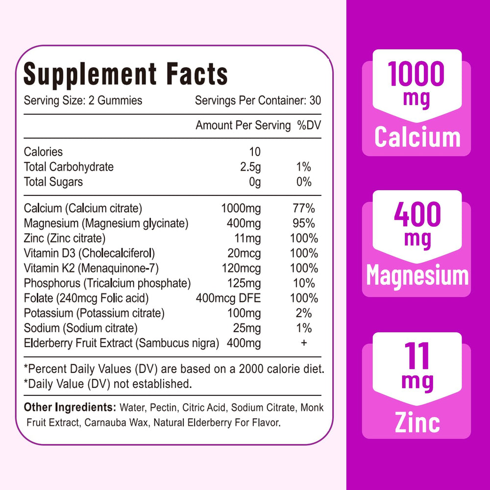 Vazatisi Elderberry flavored gummies close-up suggesting tasty daily nutrition