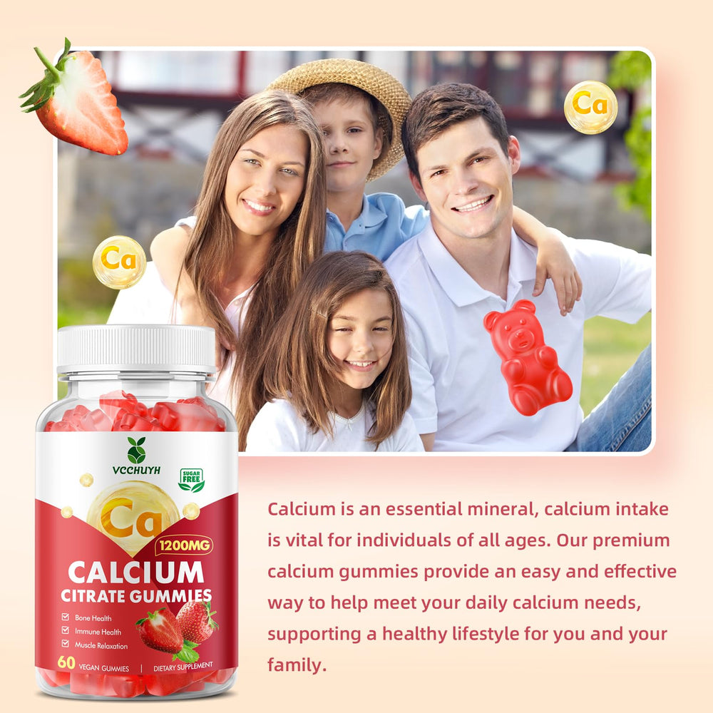VCCHUYH gummies serving showing 1200mg calcium per serving