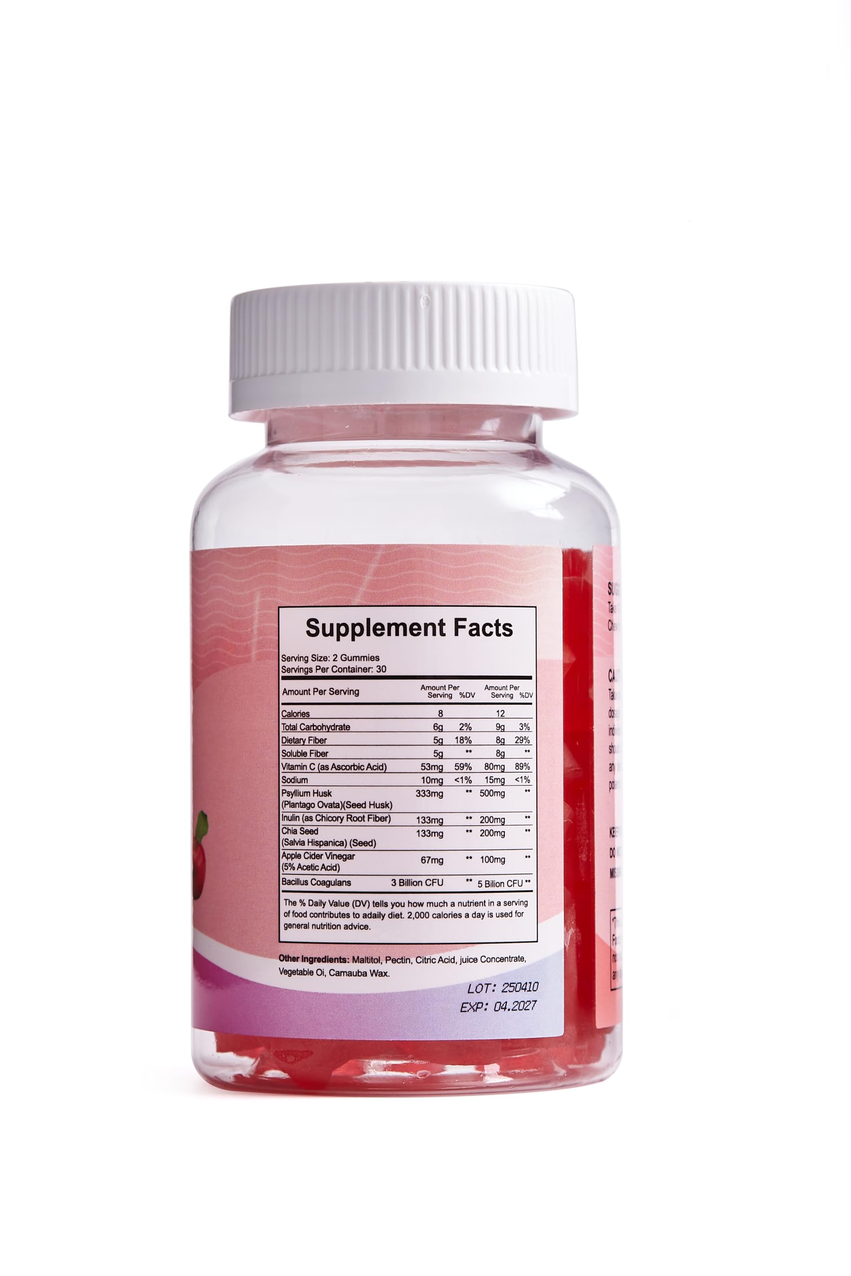 Vccvaa 9-in-1 gummies next to a bowl of apples