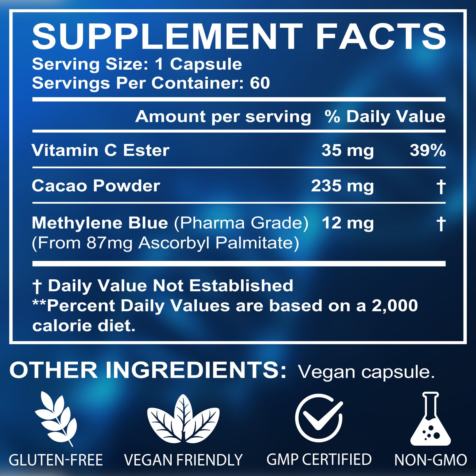 Vceeoy vitamin C ester ingredient detail indicating enhanced fat-soluble protection.