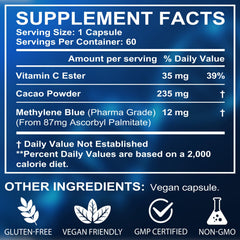 Vceeoy vitamin C ester ingredient detail indicating enhanced fat-soluble protection.