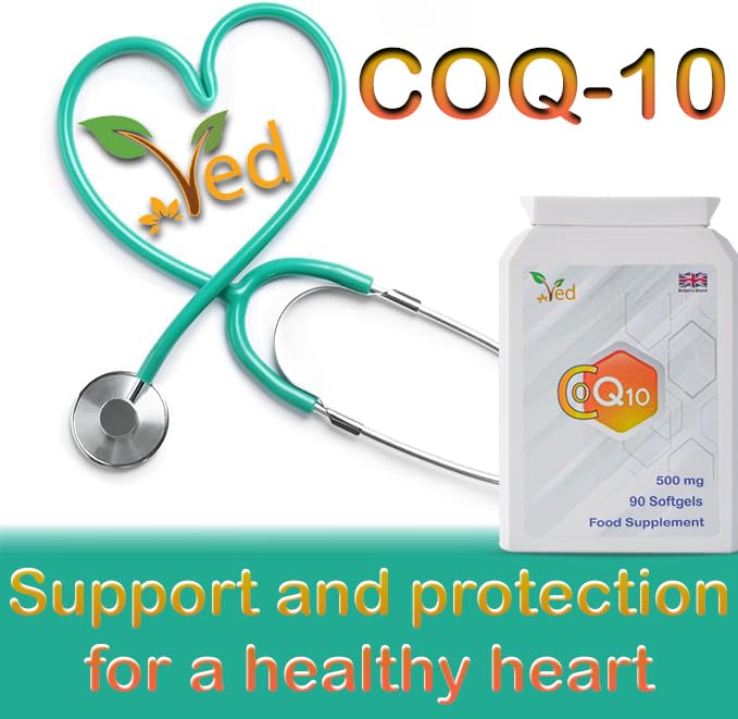 Ved CoQ10 gluten-free label emphasizes clean daily supplementation