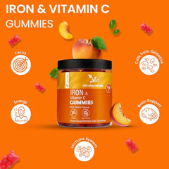 Ved Iron Gummies vegan gluten-free label for plant-based diets