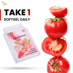 Two-bottle Ved Lycopene pack provides extended supply.