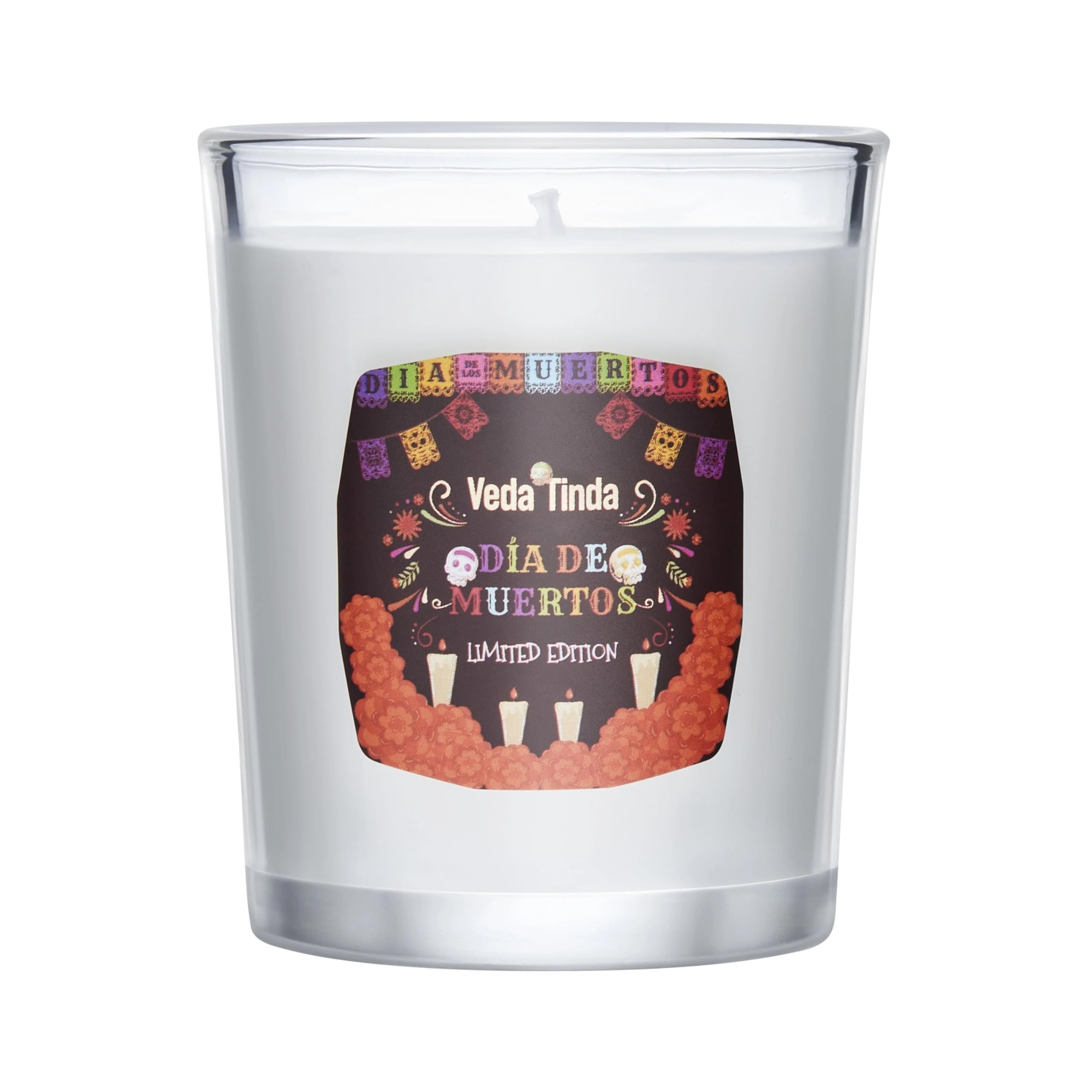 Veda Tinda Pumpkin Ghost Memory Candle with warm beeswax aroma for cozy evenings.