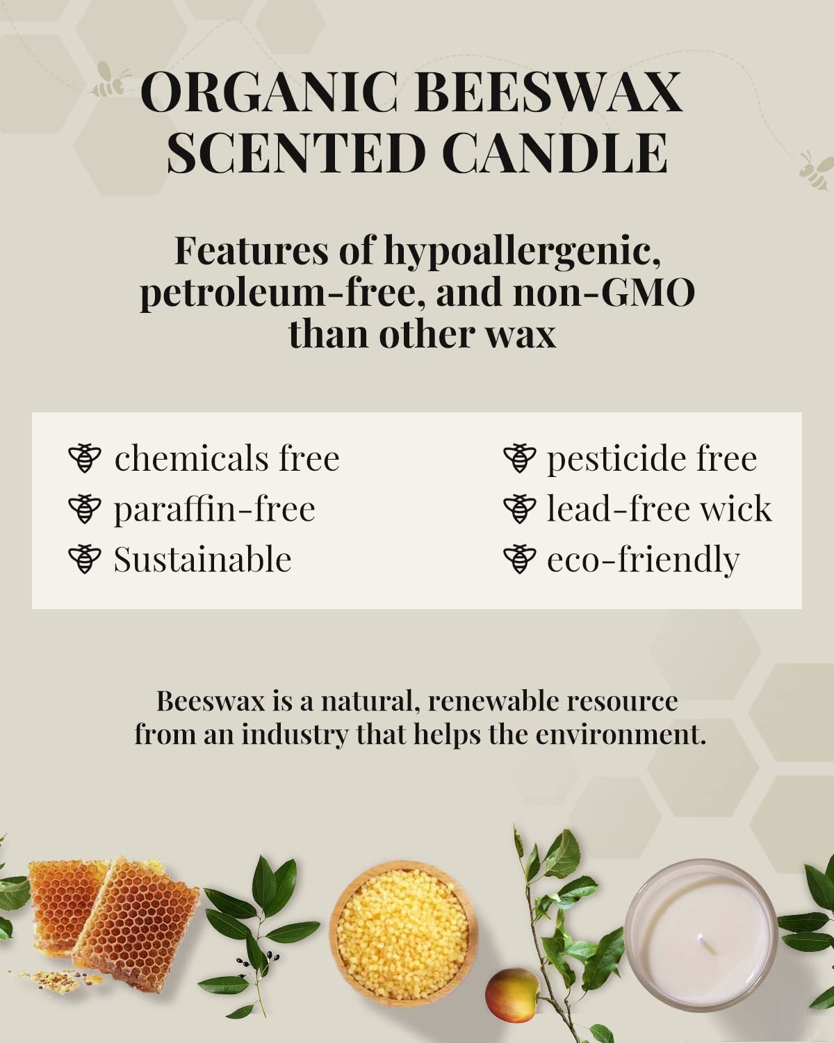 VEDA TINDA SCENT beeswax candle with freesia note creates fresh, inviting spaces.