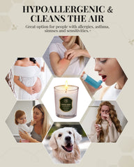 VEDA TINDA SCENT beeswax candle in orange blossom scent for uplifting, springlike mood.