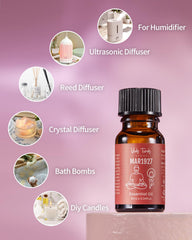 VEDA TINDA SCENT hotel diffuser oil pour demonstrates easy, mess-free refills