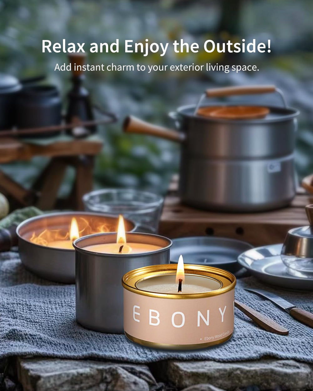 VEDA TINDA SCENT Amber candle offers warm honeyed notes.