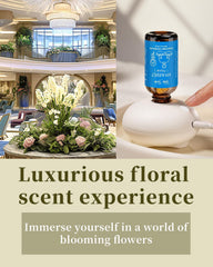Two 30ml diffuser oil bottles deliver long-lasting floral notes with VEDA TINDA SCENT