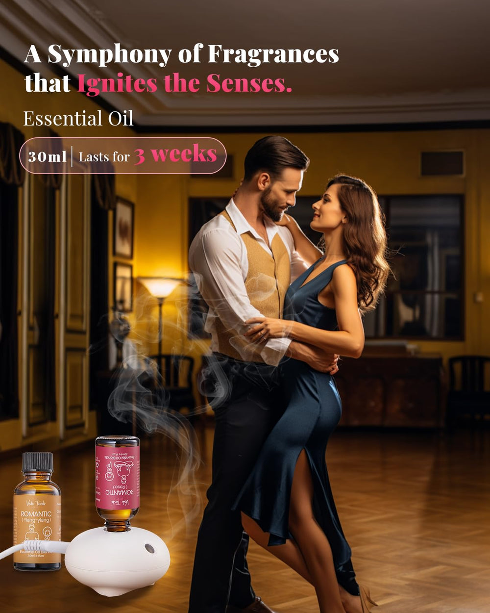 VEDA TINDA SCENT portable diffuser for quiet, mess-free fragrance anywhere.