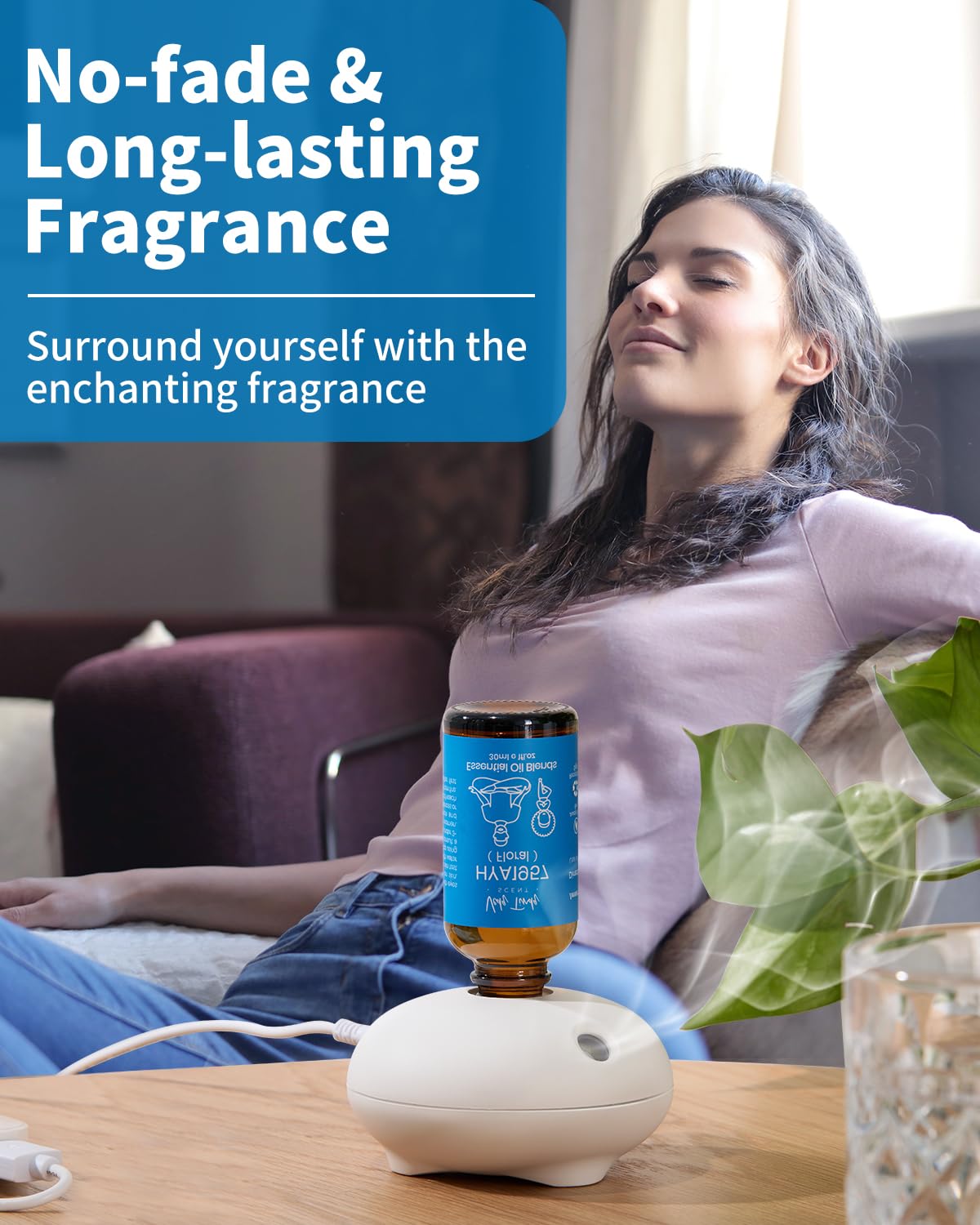 Bedroom ambience using VEDA TINDA SCENT VTS delivering long-lasting aroma.