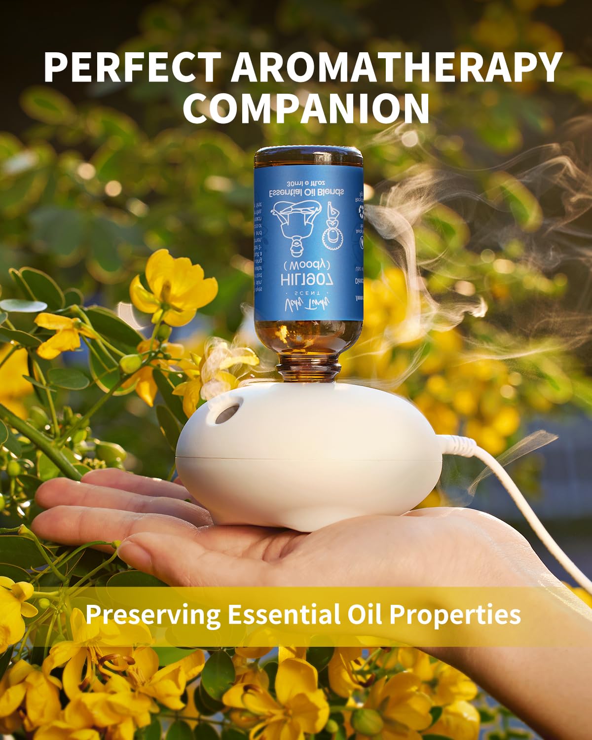 In-car use with VEDA TINDA SCENT VTS for calm, travel-friendly scent.