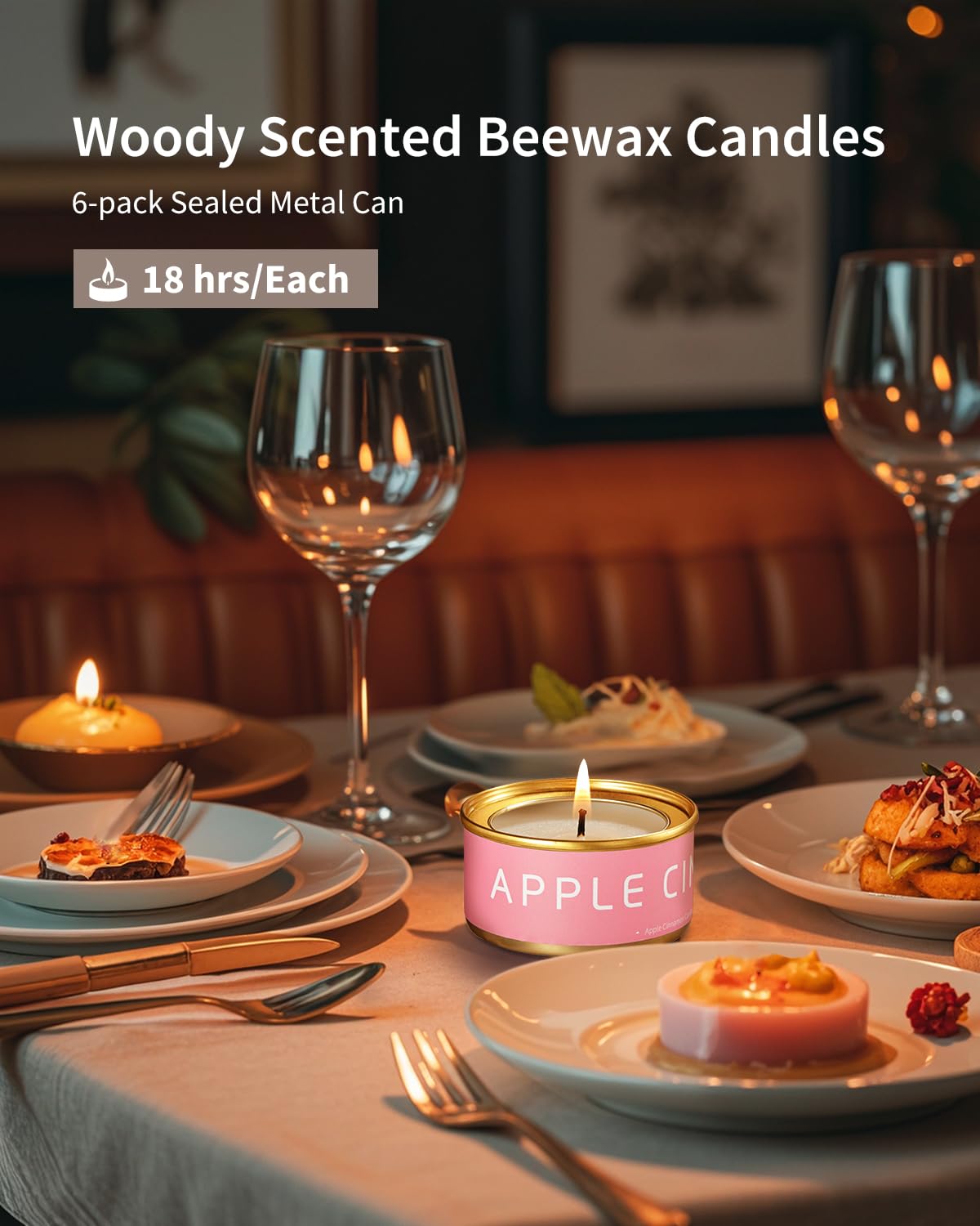 VEDA TINDA SCENT woodsy candles variety creates warm, inviting living spaces.