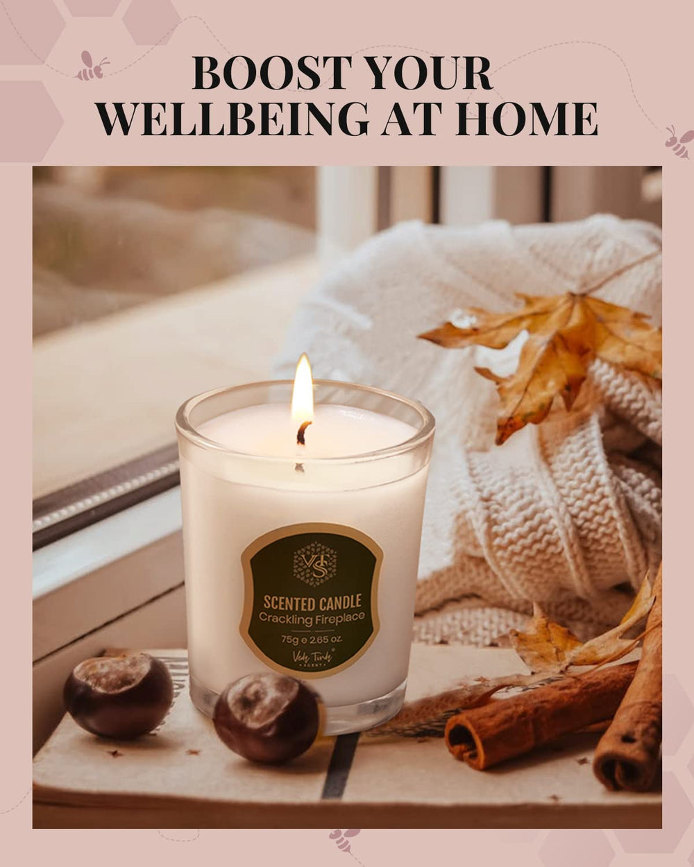 Veda Tinda Scent living room decor ambience with candlelight