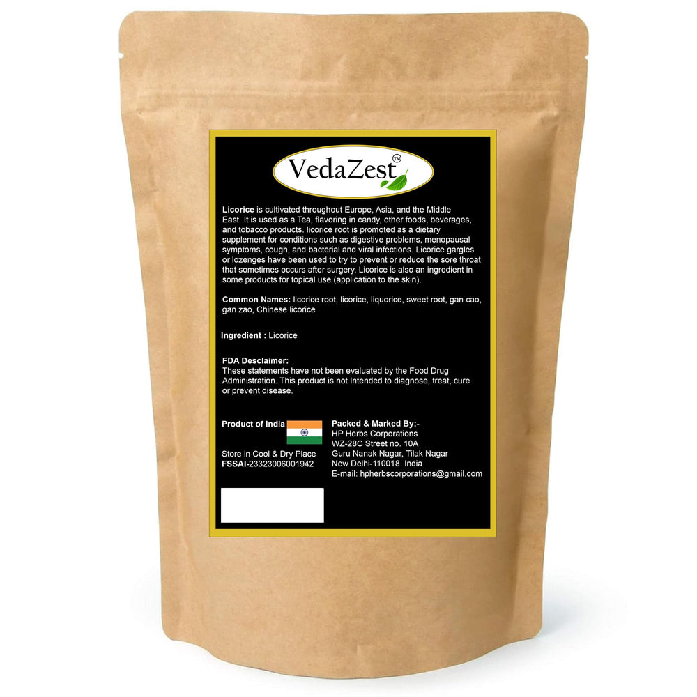 Vedazest licorice root sticks dried mulethi for beverages and cooking