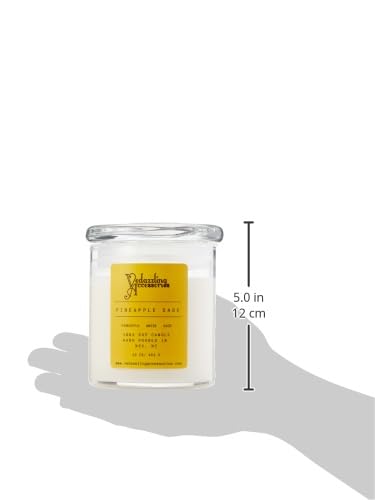 Vedazzling Pineapple Sage candle packaging box with eco-friendly label.