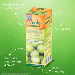 Vedic Juices Amla Juice glass serve supports a tasty daily routine