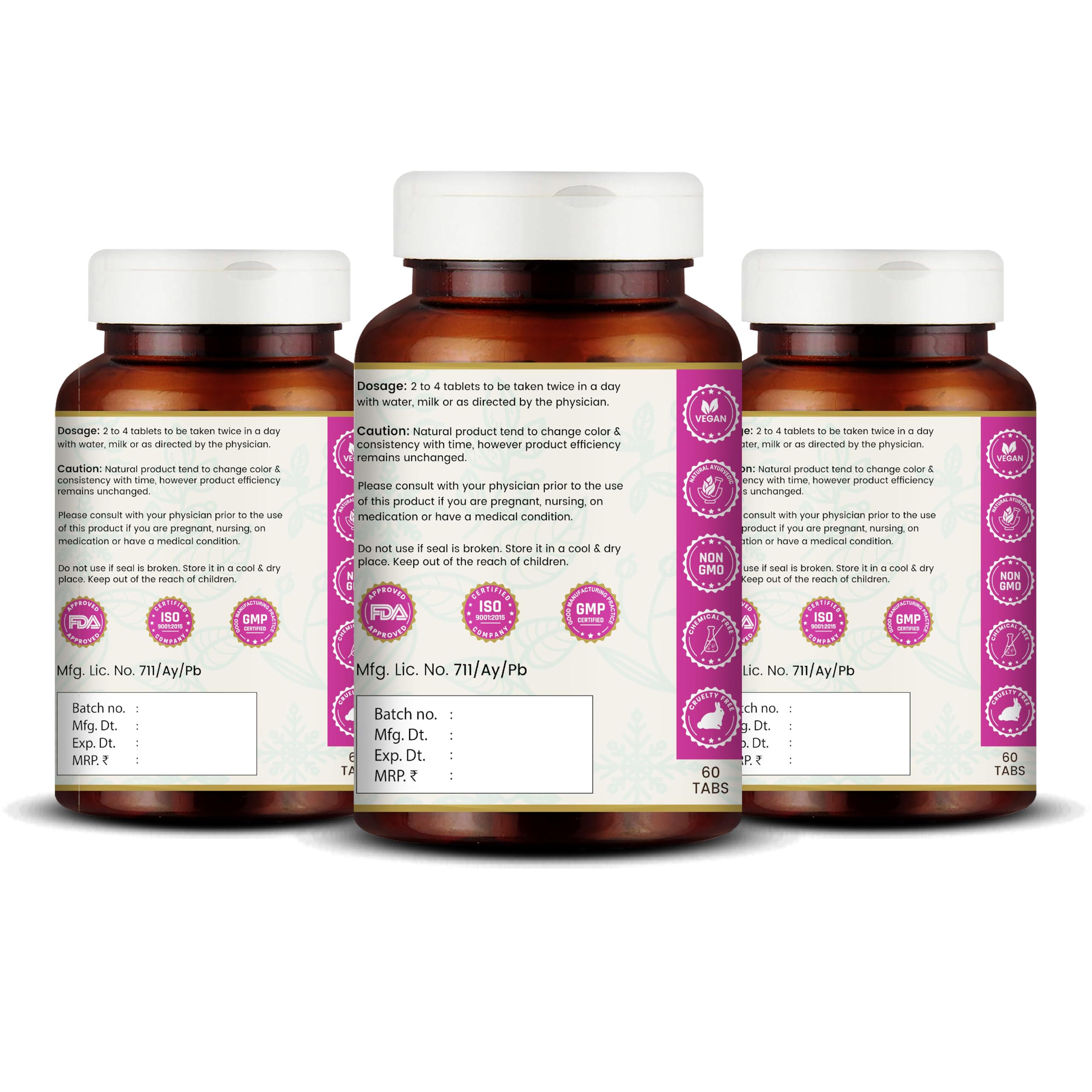 VEDIKROOTS Kanchnar Guggulu packaging with herbal ingredients for natural wellness