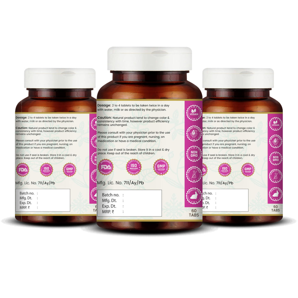 VEDIKROOTS Kanchnar Guggulu packaging with herbal ingredients for natural wellness