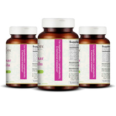 Close-up of Vedikroots Kanchnar Guggulu tablets in a pure herbal formulation