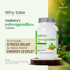 Vedistry Ashwagandha+ long pepper ingredient—enhanced absorption for better bioavailability.