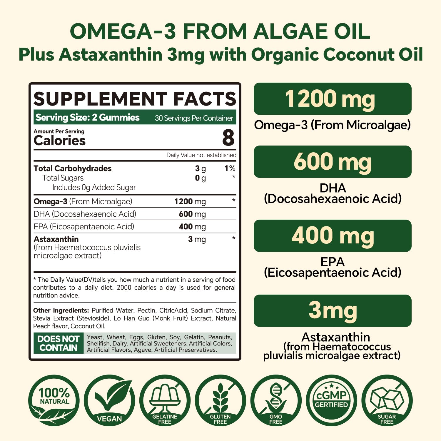 VEETAGYO vegan omega-3 gummies outer pectin shell protects nutrients and aids absorption
